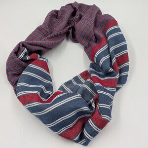 Loft Stripe Infinity Scarf Red White & Blue | One Size